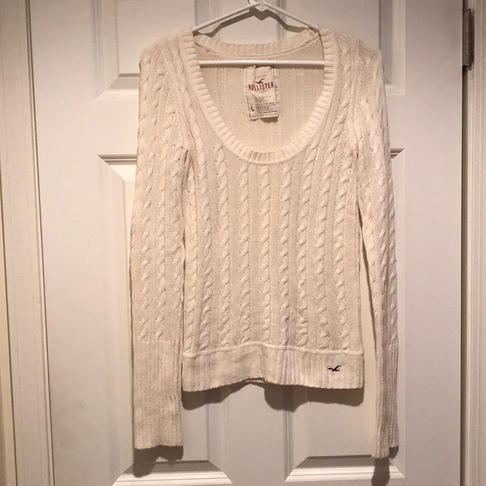 Hollister white sweater!